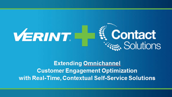 Verint and Contact Solutions merge